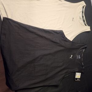 Puma Black and White Tank Tops